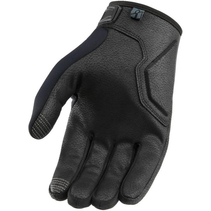 MC-Handskar Hooligan CE Isolerad Svart ICON Medium – bild 3