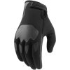 MC-Handskar Hooligan CE Isolerad Svart ICON Medium – miniatyr 1