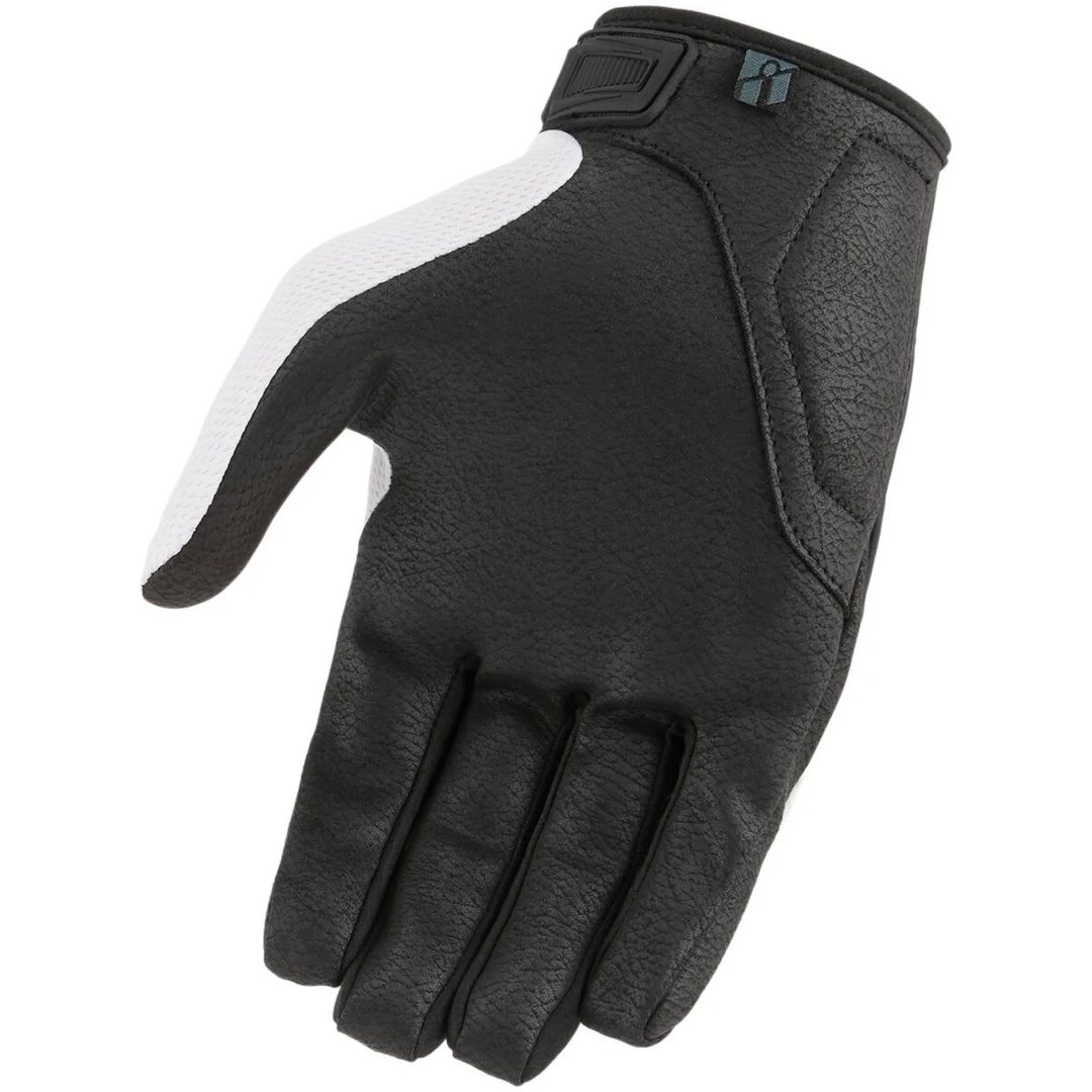 MC-Handskar Hooligan CE Kort svart/vit ICON 3XL – bild 2
