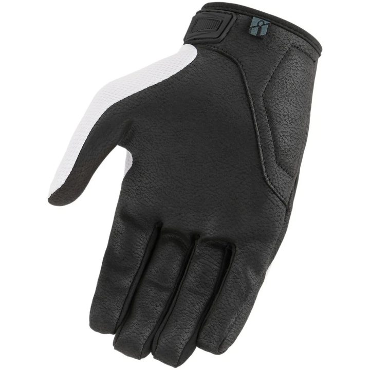 MC-Handskar Hooligan CE Kort svart/vit ICON 3XL – bild 2