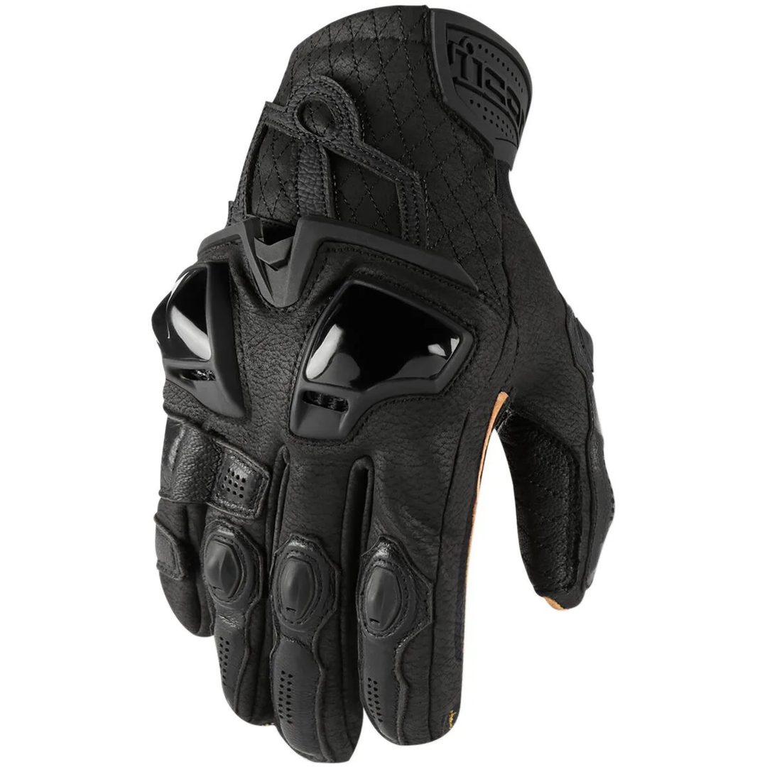 Mc-handskar Kort Hypersport Svart ICON Small