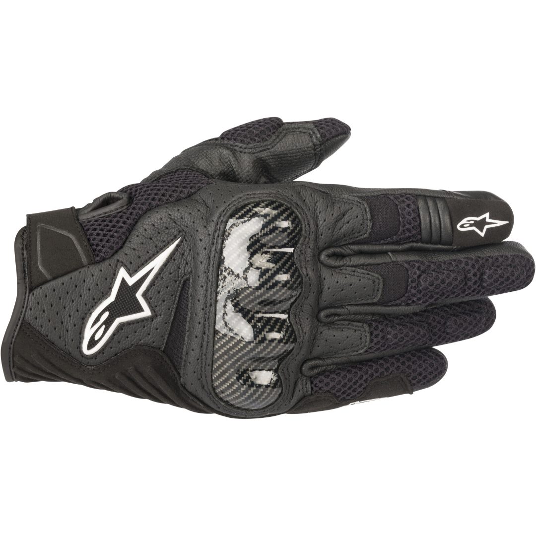 MC-Handskar Kort SMX-1 Air v2 Svart Alpinestars Large