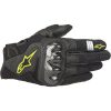 MC-Handskar Kort SMX-1 Air v2 Svart/Neongul Alpinestars XXL – miniatyr 1