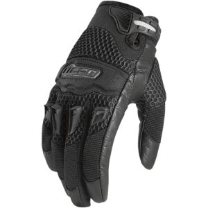 Mc-handskar Kort Twenty-Niner Svart ICON