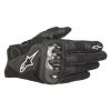Mc-handskar Läder Smx-1 Air Carbon V2 Svart/vit ALPINESTARS Medium – miniatyr 1
