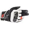 Mc-handskar Läder Smx Z Drystar Svart/fluorescerande Röd/vit ALPINESTARS XXL – miniatyr 1