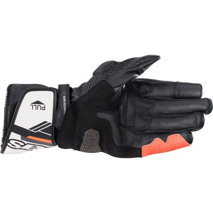 Mc-handskar Läder Sp-8 V3 Svart/vit/röd Fluorescerande ALPINESTARS XXXL – bild 3