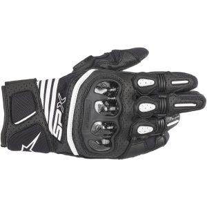 Mc-handskar Läder/textil Spx Air Carbon V2 Svart ALPINESTARS