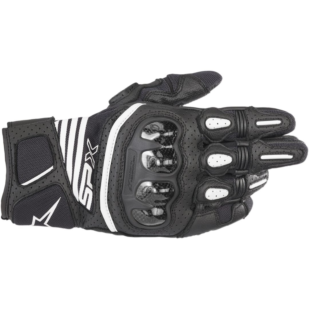 Mc-handskar Läder/textil Spx Air Carbon V2 Svart ALPINESTARS Small