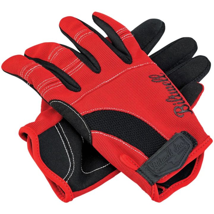 MC-Handskar Moto Kort Röd/Svart BILTWELL XS – bild 3