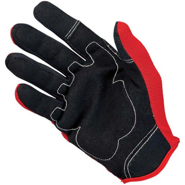 MC-Handskar Moto Kort Röd/Svart BILTWELL XS – bild 2