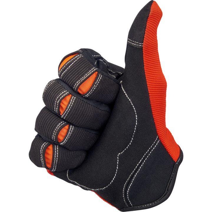 Mc-handskar Moto Svart/orange BILTWELL Handskar – bild 6