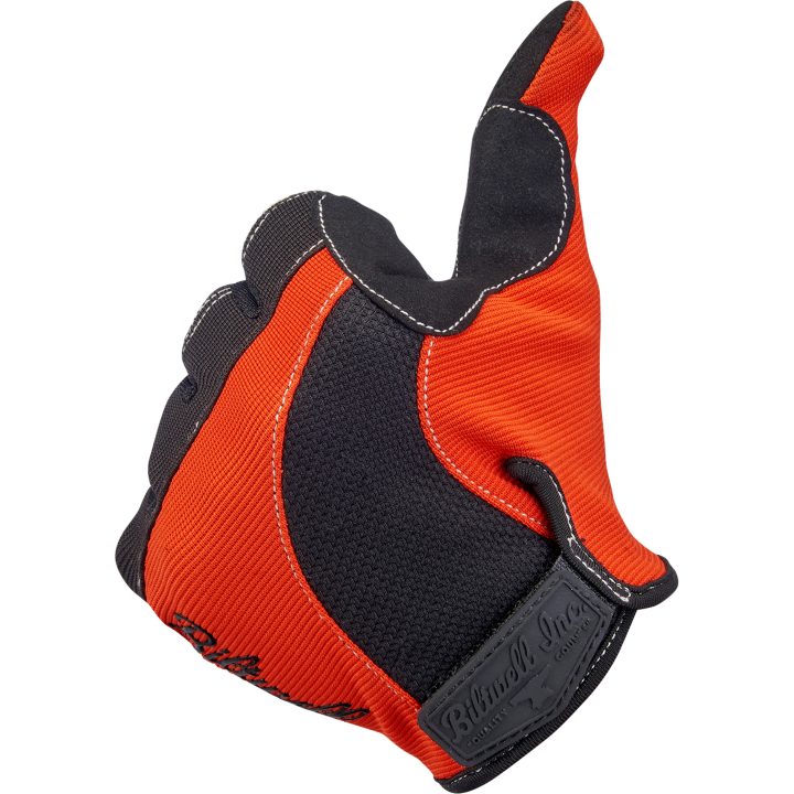 Mc-handskar Moto Svart/orange BILTWELL Handskar – bild 3