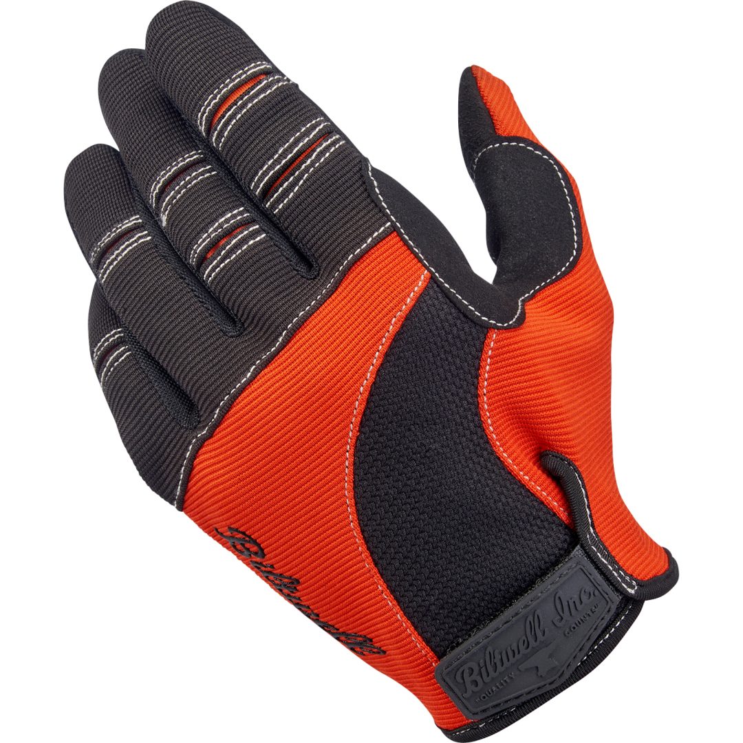 Mc-handskar Moto Svart/orange BILTWELL Handskar