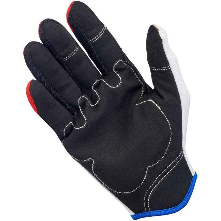 Mc-handskar Moto Svart/röd/blå/vit BILTWELL Handskar – bild 3