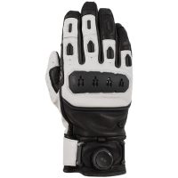 Mc-handskar Orsa Leather Mk3 Svart/vit Knox