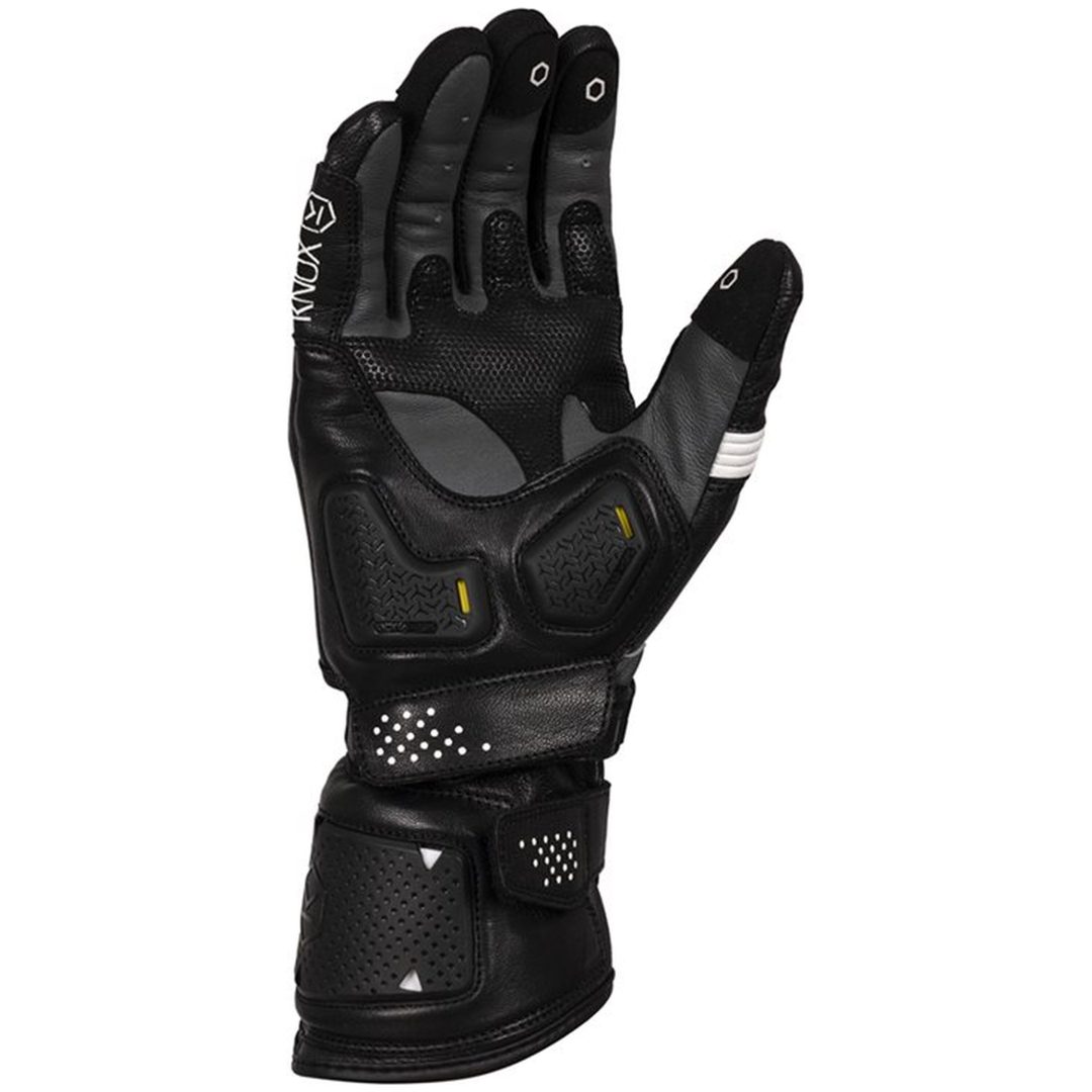 Mc-handskar Oulton Mk2 Skinn Svart/vit Knox 3XL – bild 2