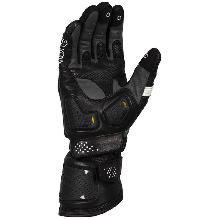Mc-handskar Oulton Mk2 Skinn Svart/vit Knox 3XL – bild 2