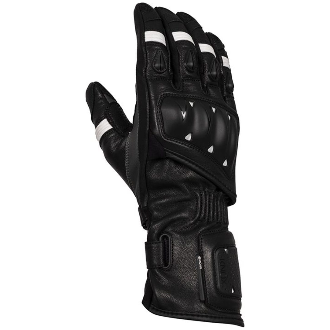 Mc-handskar Oulton Mk2 Skinn Svart/vit Knox 3XL