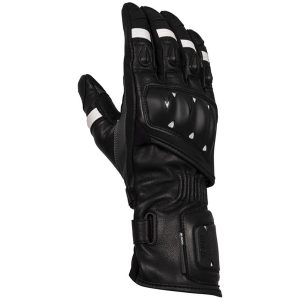 Mc-handskar Oulton Mk2 Skinn Svart/vit Knox