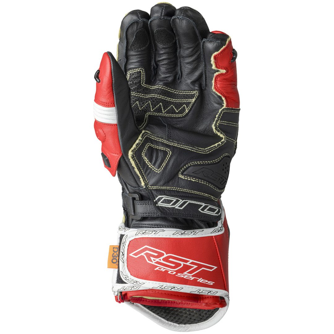 MC-Handskar Pro Series GP D3O Svart Röd RST 8 – bild 3