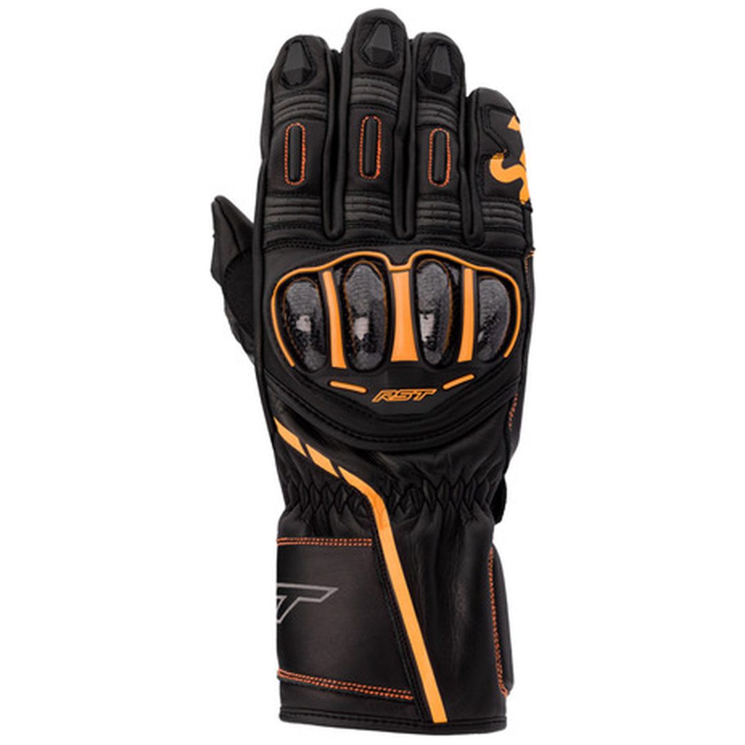 MC-Handskar S1 CE Svart/Neon Orange RST 8
