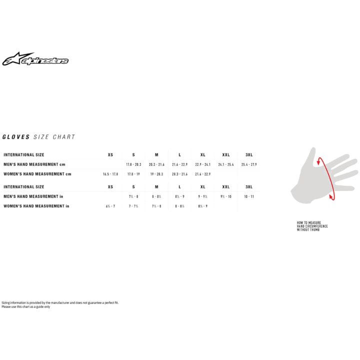 Mc-handskar Sp-8 V3 Air Svart/röd/vit ALPINESTARS Small – bild 2