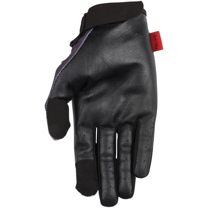 MC-Handskar Stealth Flame Svart Grå THRASHIN SUPPLY CO. – bild 4