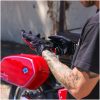 MC-Handskar Stealth Flame Svart Röd THRASHIN SUPPLY CO. – miniatyr 6