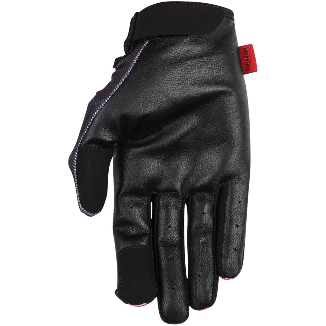 MC-Handskar Stealth Flame Svart Röd THRASHIN SUPPLY CO. – bild 7