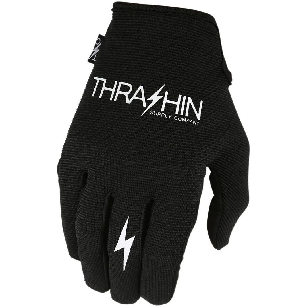MC-Handskar Stealth Kort Svart THRASHIN SUPPLY CO. XS – bild 2