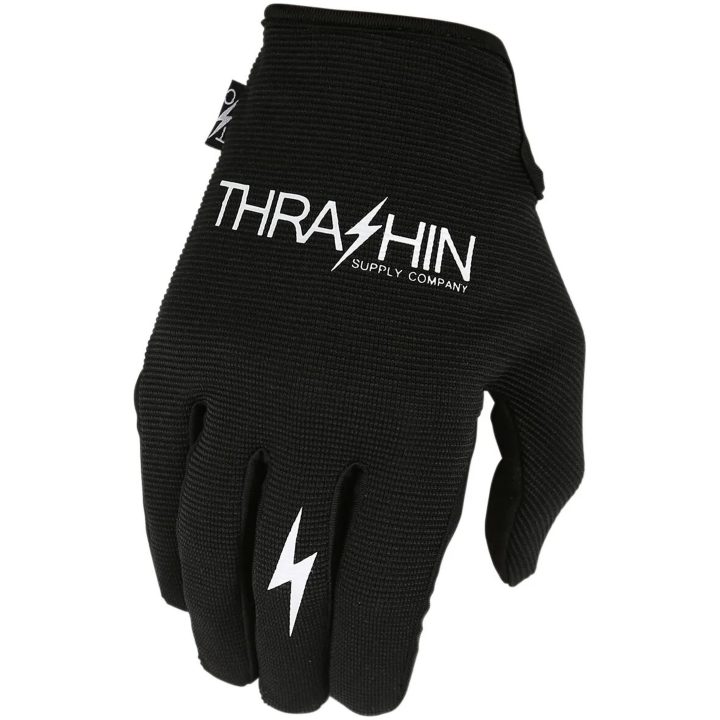 MC-Handskar Stealth Kort Svart THRASHIN SUPPLY CO. XS – bild 2