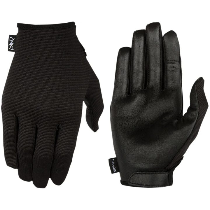 MC-Handskar Stealth LP Kort Svart THRASHIN SUPPLY CO. Medium – bild 2