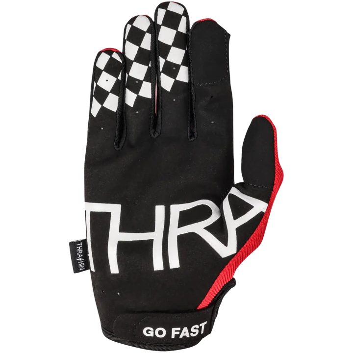 MC-Handskar Stealth Svart Röd Vit THRASHIN SUPPLY CO. – bild 3