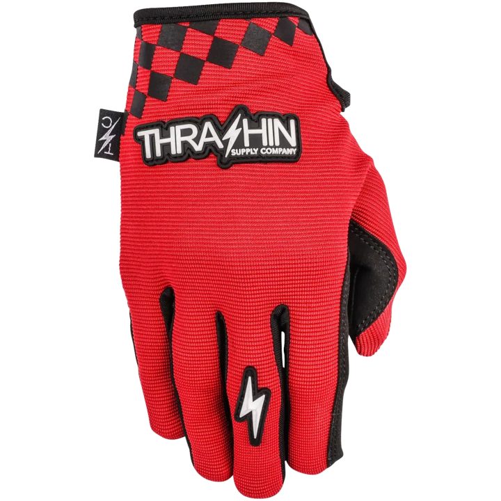 MC-Handskar Stealth Svart Röd Vit THRASHIN SUPPLY CO. – bild 5