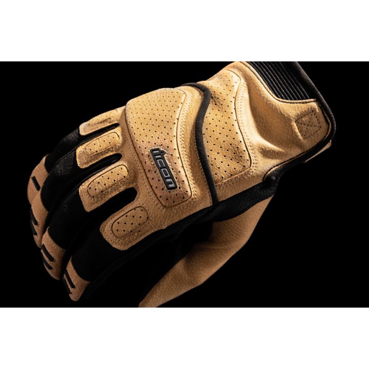 Mc-Handskar Superduty3 Kort CE Svart/Brun ICON Small – bild 8