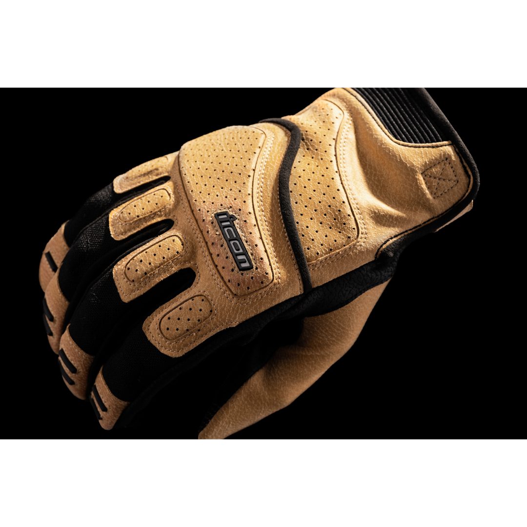Mc-Handskar Superduty3 Kort CE Svart/Brun ICON Small – bild 2