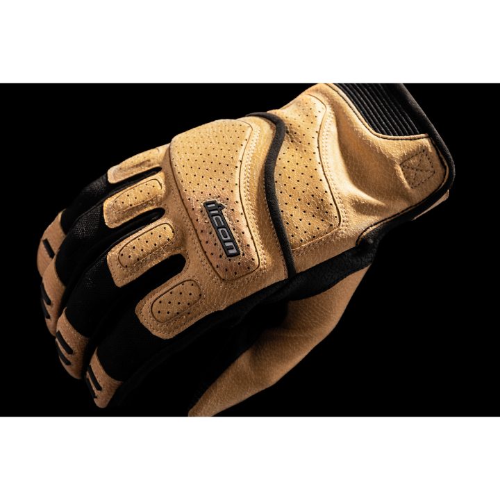 Mc-Handskar Superduty3 Kort CE Svart/Brun ICON Small – bild 2