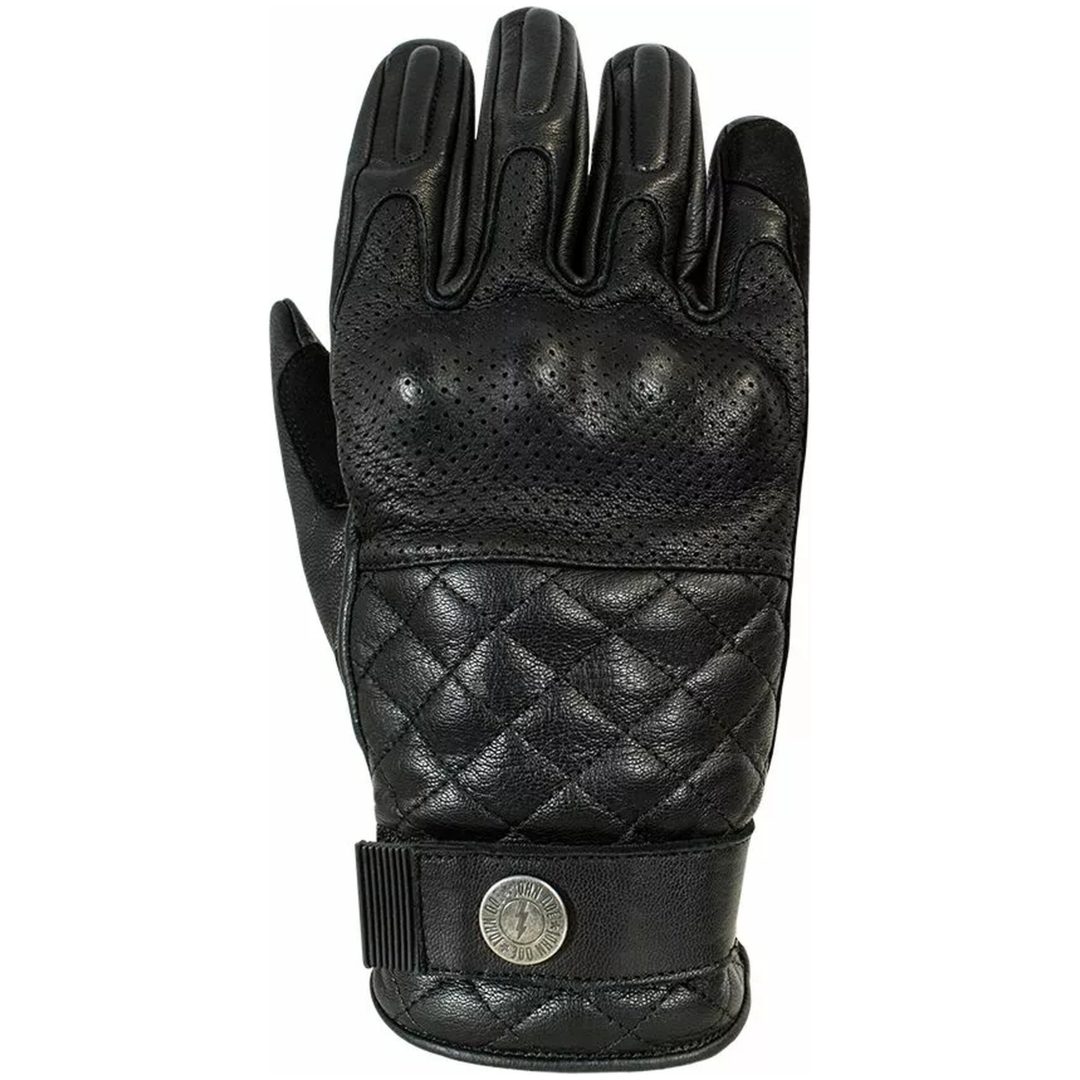 MC-Handskar Tracker Svart Läder JOHN DOE Small