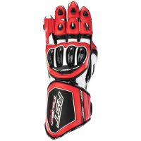 MC-Handskar Tractech EVO 4 CE Läder Röd vit RST
