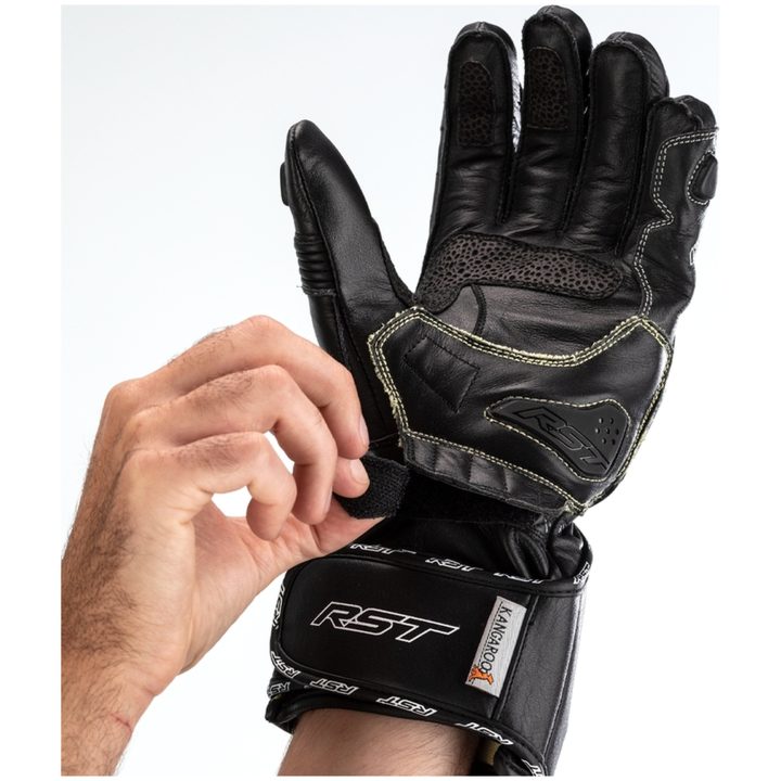 MC-Handskar Tractech EVO 4 CE Läder Svart RST XS – bild 7