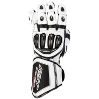 MC-Handskar Tractech EVO 4 CE Läder Svart vit RST