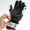 MC-Handskar Tractech EVO 4 CE Läder Svart vit RST XS – miniatyr 5