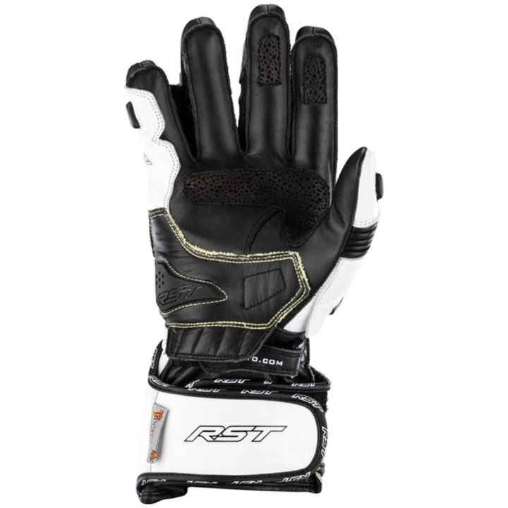 MC-Handskar Tractech EVO 4 CE Läder Svart vit RST XS – bild 3