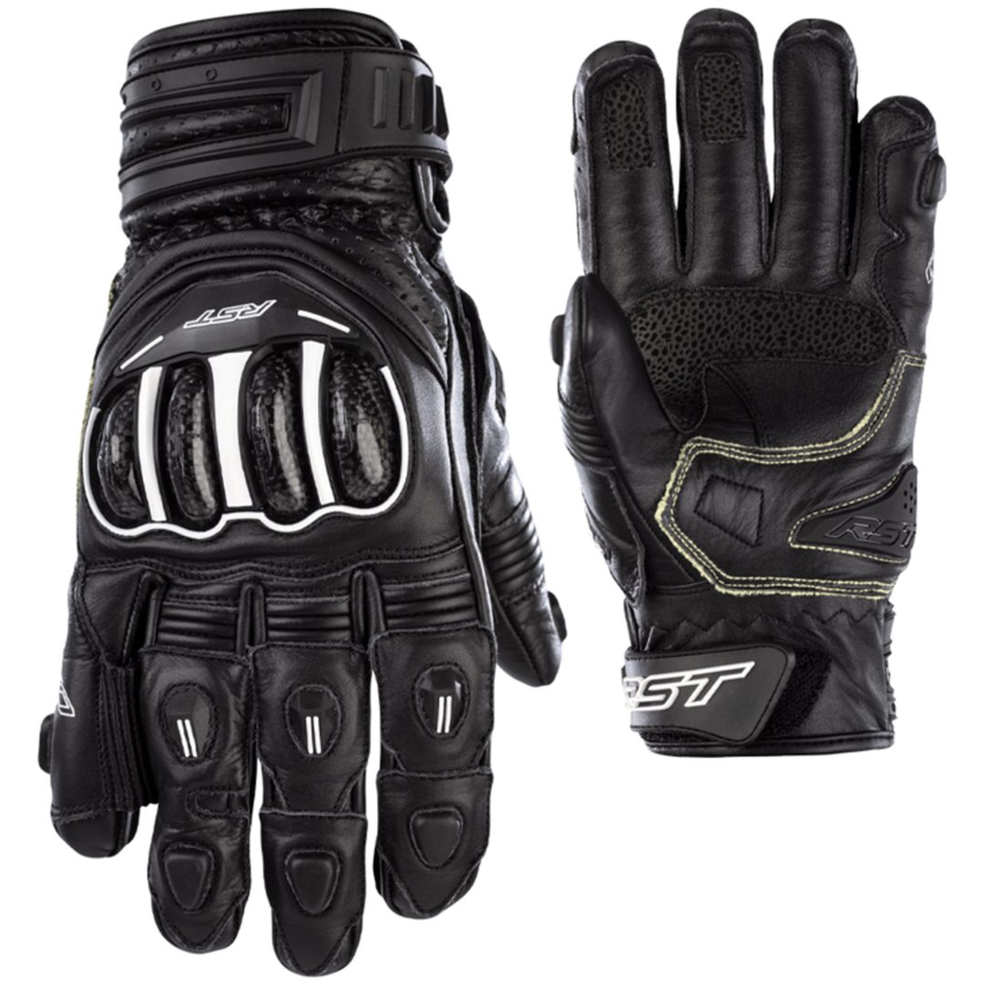 MC-Handskar Tractech EVO 4 Kort CE Läder Svart RST XL – bild 4