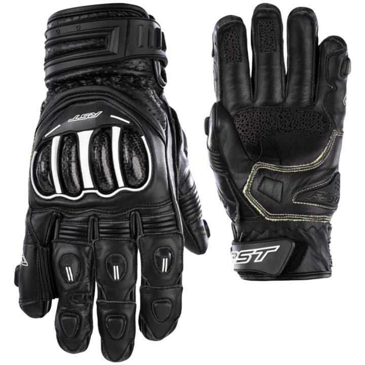 MC-Handskar Tractech EVO 4 Kort CE Läder Svart RST XL – bild 4
