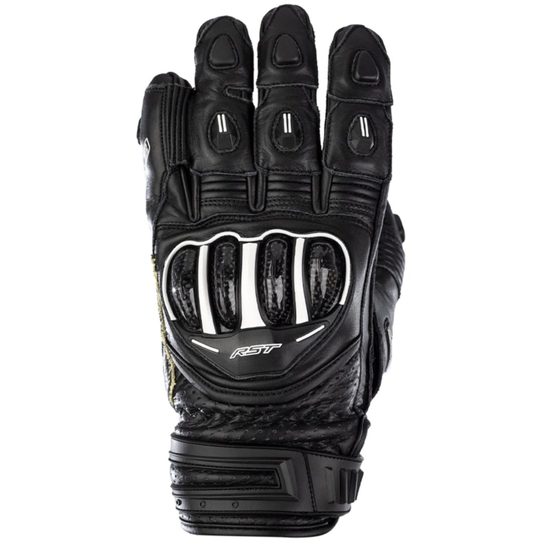 MC-Handskar Tractech EVO 4 Kort CE Läder Svart RST XL