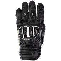MC-Handskar Tractech EVO 4 Kort CE Läder Svart RST