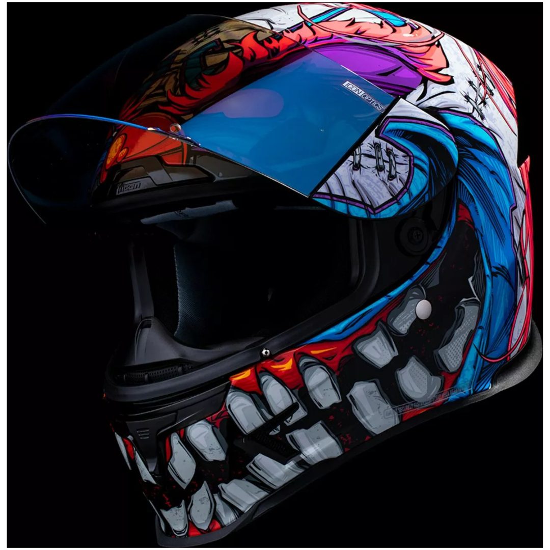 MC-Hjälm Airframe Pro Krazy Klown 2 Lila ICON L – bild 13