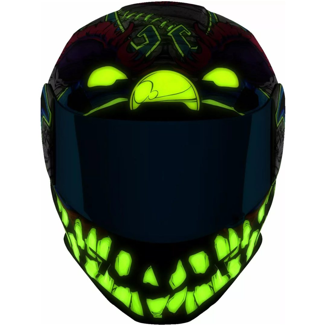 MC-Hjälm Airframe Pro Krazy Klown 2 Lila ICON L – bild 14